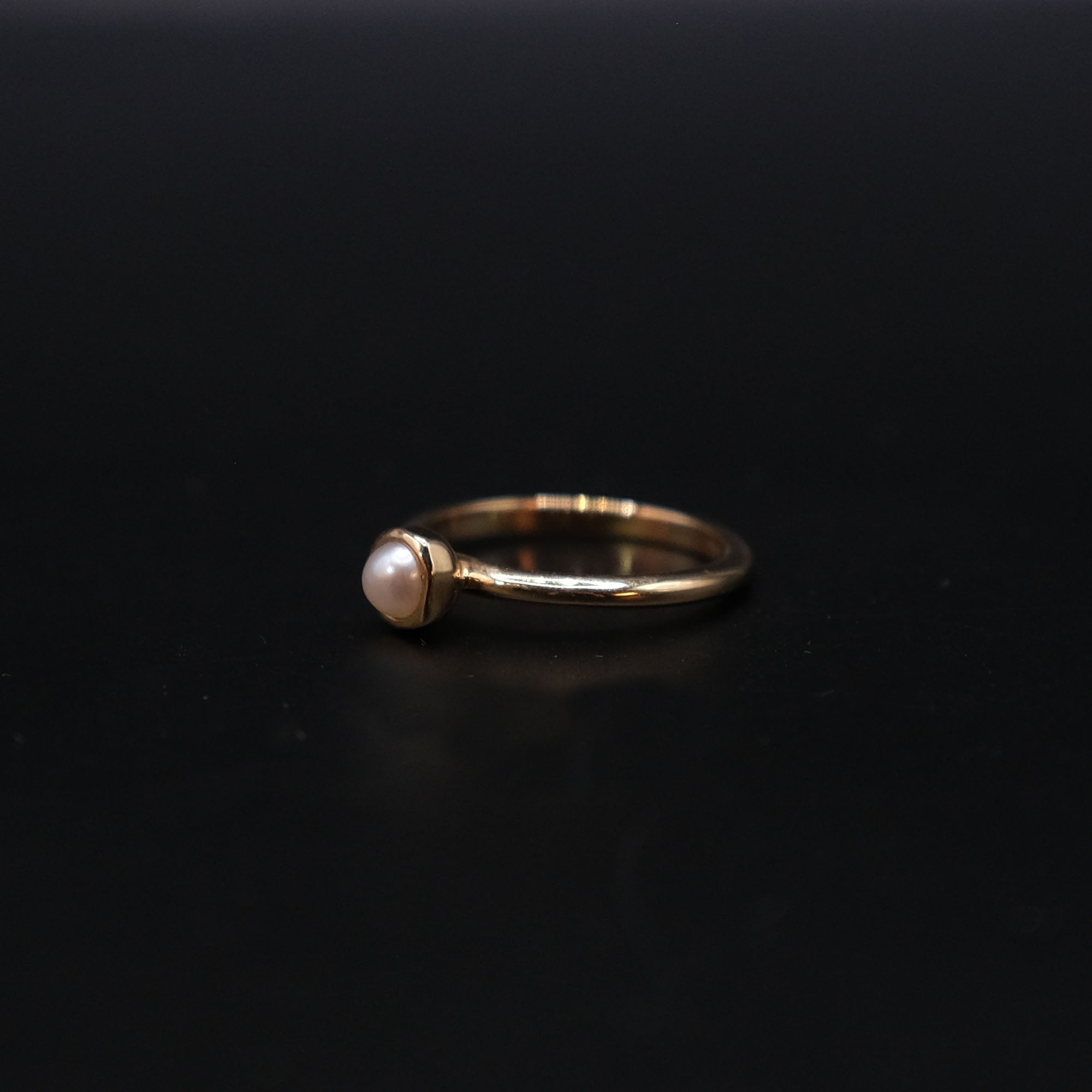 14K Gold Pearl Ring