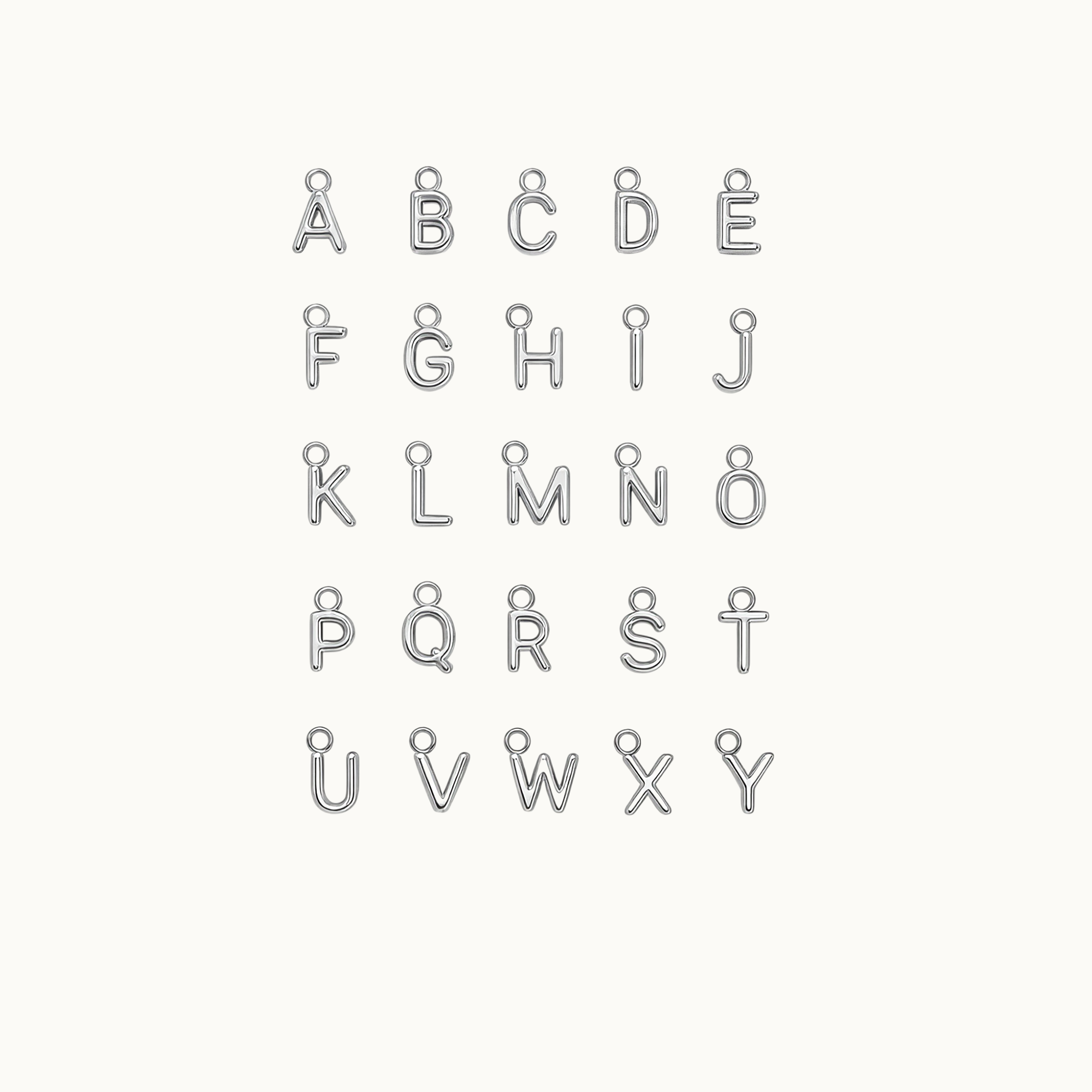 Zilveren Letters