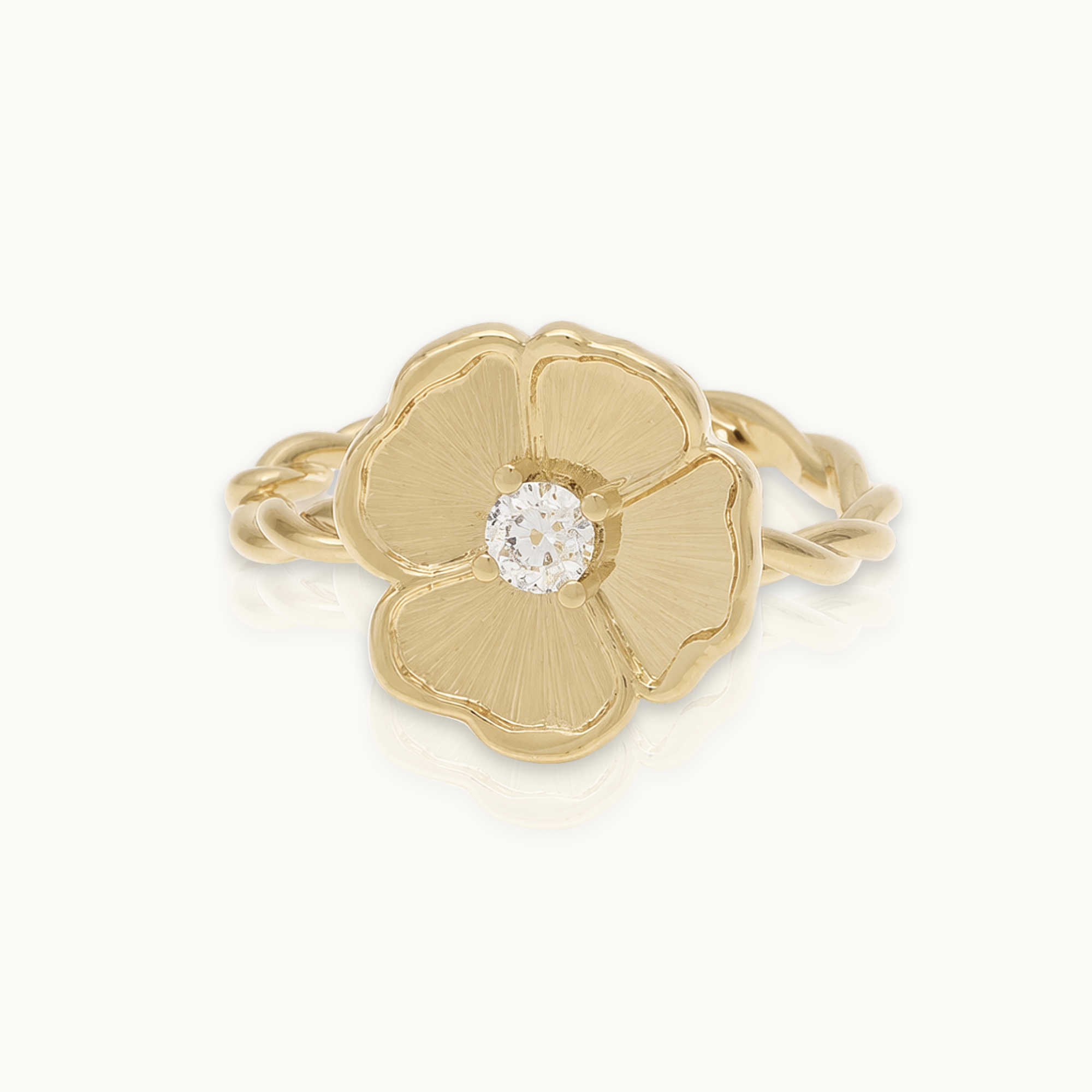 14-karaats gouden Bloom-ring, klein