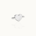 Sterling Silver Heart Connector Charm