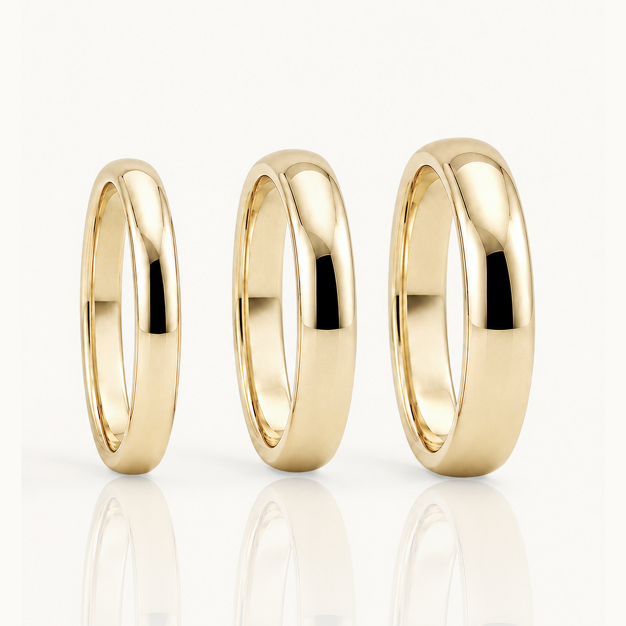 3mm 14k Gold Wedding Band