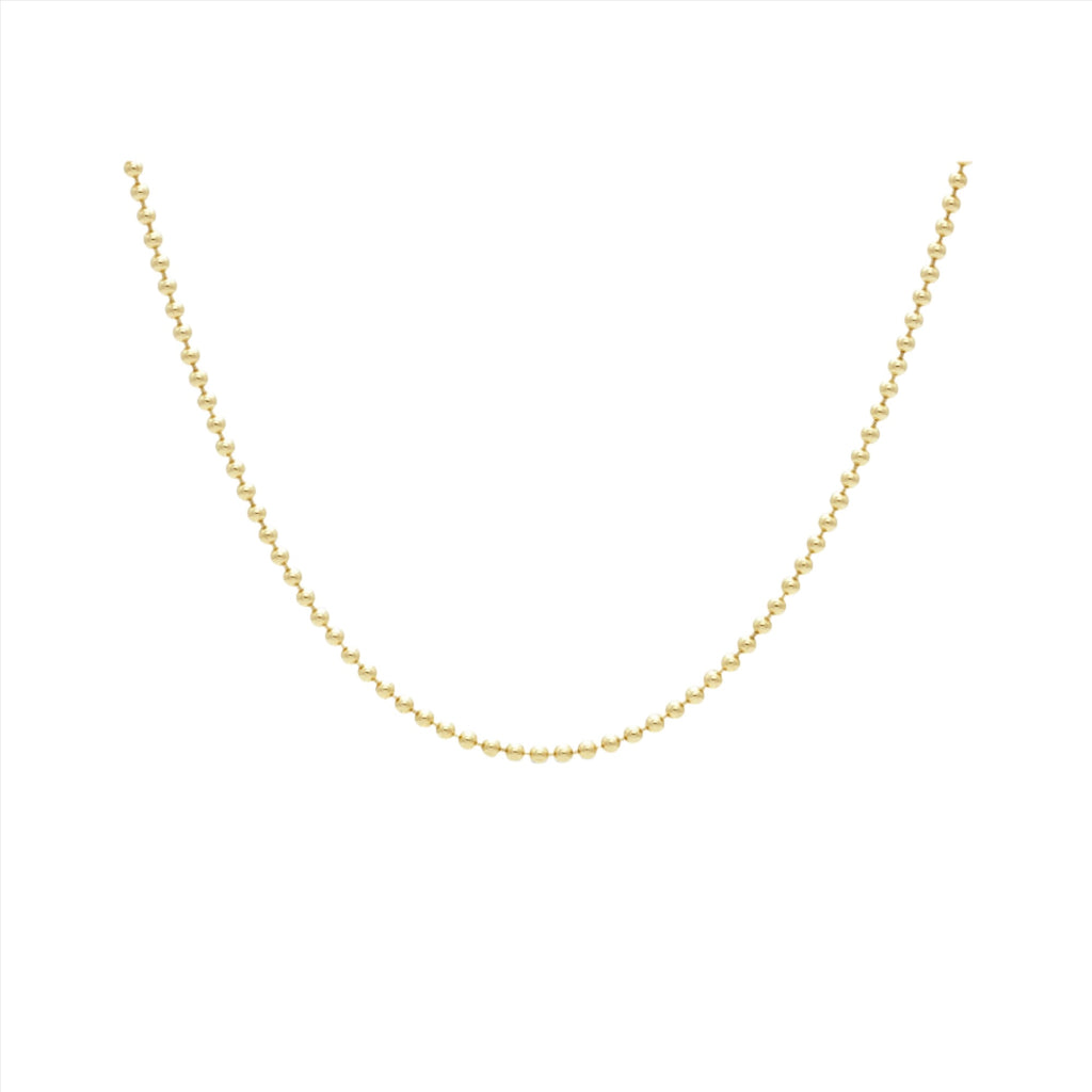 MiJu Official 9k solid gold necklace in the vintage vibes collection.