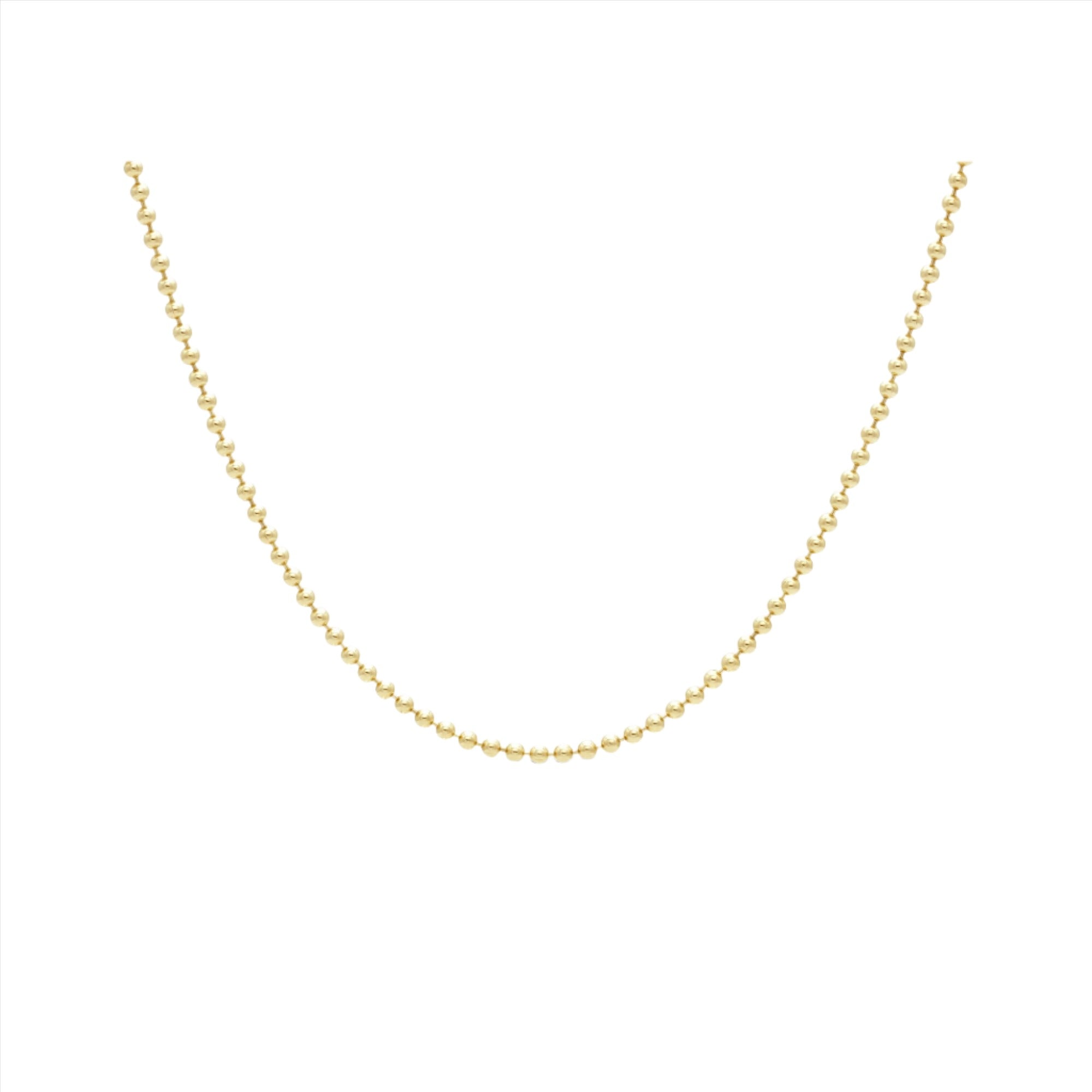 MiJu Official 9k solid gold necklace in the vintage vibes collection.