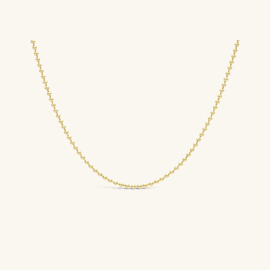 MiJu Official 9k solid gold necklace in the vintage vibes collection.