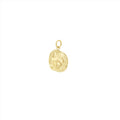 9k Molten Coin Pendant