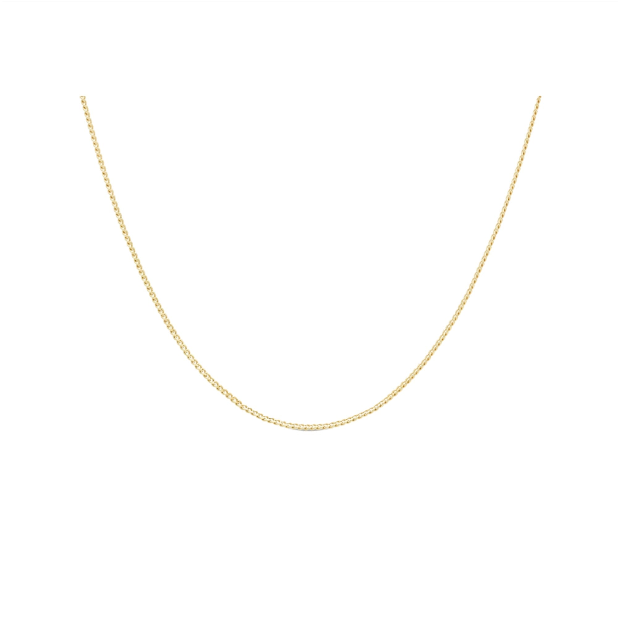 The MiJu Official minimalistic necklace in 9k solid gold.