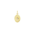 A diamond is a promise of commitment. The MiJu Official vintage coin pendant is made of 9k solid gold.