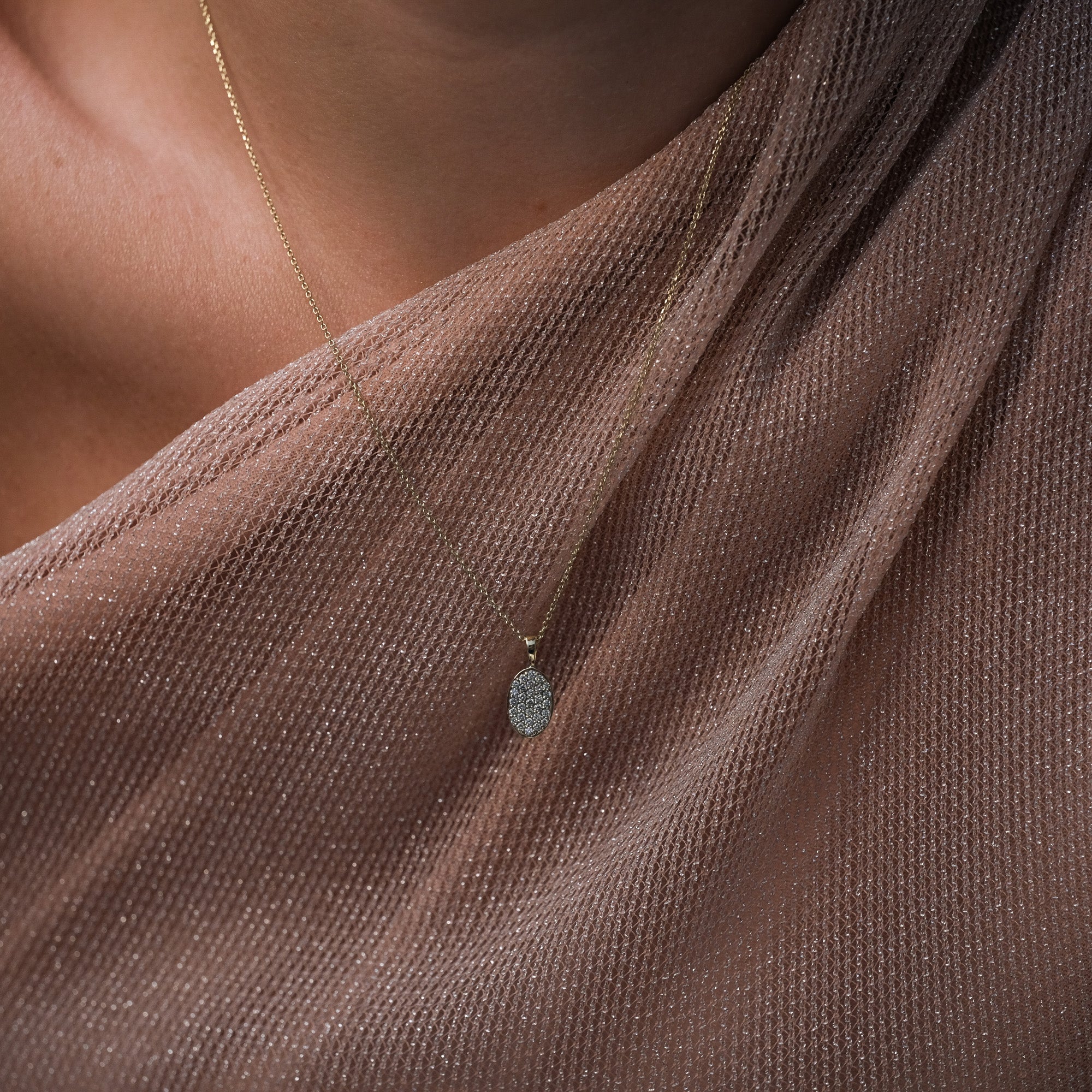 Moonlight - 14k Gouden Diamanten Ketting