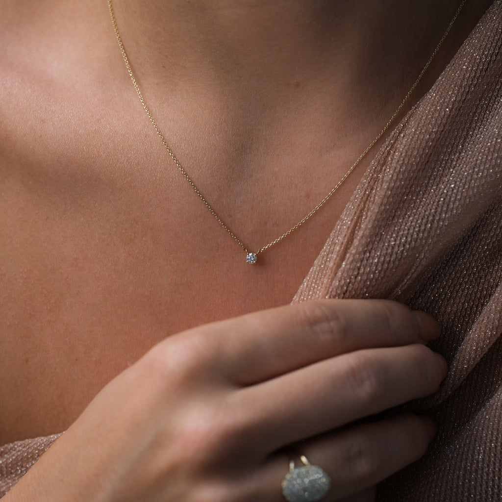 Starlight - 14k Gouden Diamanten Ketting