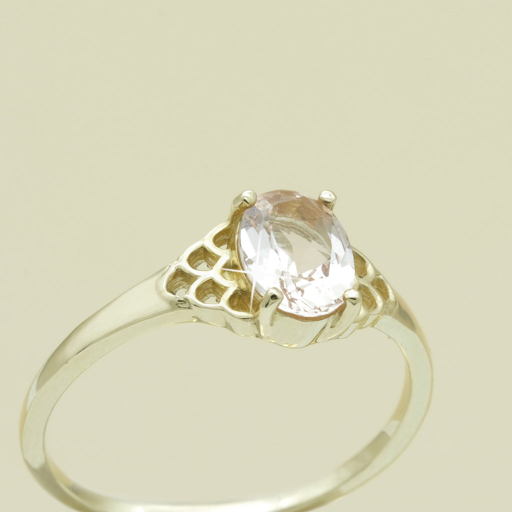 The mermaid morganite ring is MiJu Officials best selling solid gold ring.